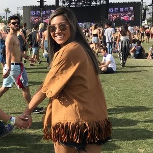 Top fringe cover up